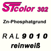 STcolor 302 1K Zinkphosphatgrund RAL 9010 reinwei&szlig; - matt