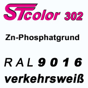 STcolor 302 1K Zinkphosphatgrund RAL 9016 verkehrswei&szlig; - matt