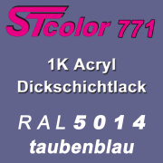 STcolor 771 1K Acryl Dickschichtlack RAL 5014 taubenblau...