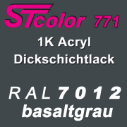 STcolor 771 1K Acryl Dickschichtlack RAL 7012 basaltgrau...