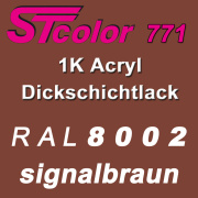 STcolor 771 1K Acryl Dickschichtlack RAL 8002 signalbraun...