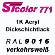 STcolor 771 1K Acryl Dickschichtlack RAL 9016...