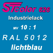 STcolor 626 2K PU Einschichtlack GMV 10:1 RAL 5012 lichtblau