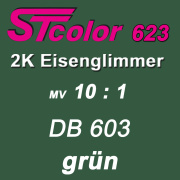 STcolor 623 2K PU Eisenglimmer GMV 10:1 DB 603 "gr&uuml;n" -  seidenmatt