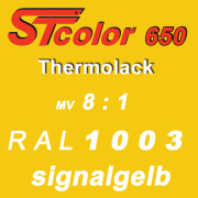 STcolor 650 2K PU Thermolack 8:1 RAL 1003 signalgelb -...