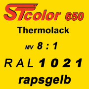 STcolor 650 2K PU Thermolack 8:1 RAL 1021 rapsgelb - gl&auml;nzend