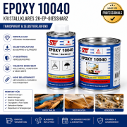 Epoxy 10040 klar 2K EP Gie&szlig;harz transparent Set A+B