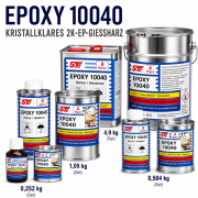 Epoxy 10040 klar 2K EP Gie&szlig;harz transparent Set A+B