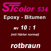 STcolor 534 2K Epoxy Bitumen rotbraun