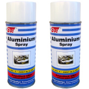 2x Aluminium Spray 820 400 ml