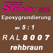 STcolor 510 2K EP Metallgrund GMV 5:1 RAL 8007 rehbraun -...
