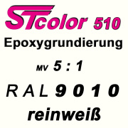 STcolor 510 2K EP Metallgrund GMV 5:1 RAL 9010 reinwei&szlig; - matt