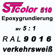 STcolor 510 2K EP Metallgrund GMV 5:1 RAL 9016 verkehrswei&szlig; - matt