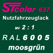 STcolor 637 2K-HS-NFZ Decklack 2:1 VOC RAL 6005...
