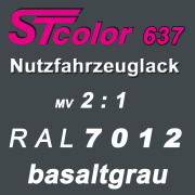 STcolor 637 2K-HS-NFZ Decklack 2:1 VOC RAL 7012 basaltgrau - hochgl&auml;nzend