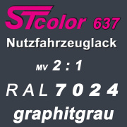 STcolor 637 2K-HS-NFZ Decklack 2:1 VOC RAL 7024...