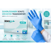 Nitril Einweghandschuhe blau